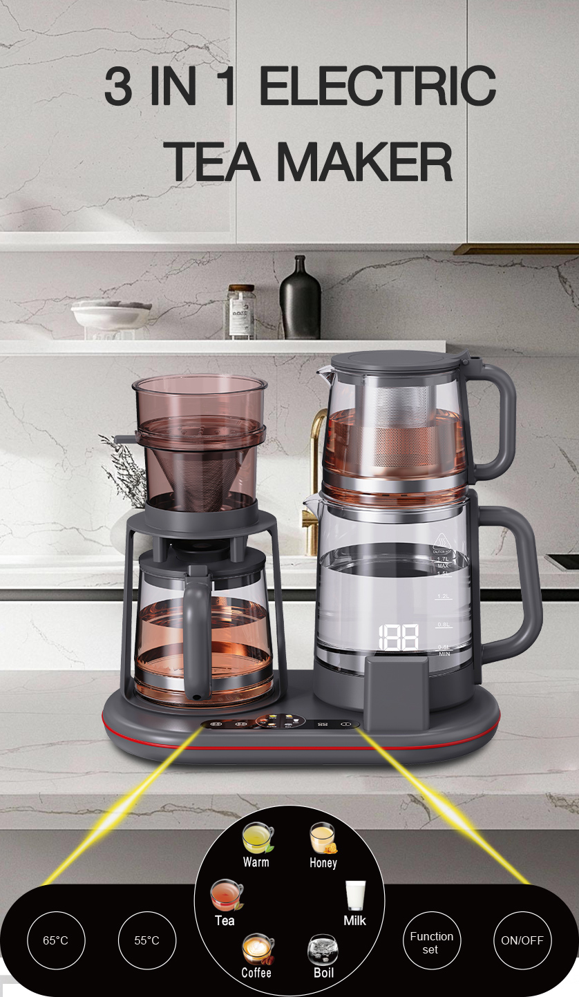 1.7L+1.1L DIGITULE SCREEM TEA MAKER MAKER MAKER