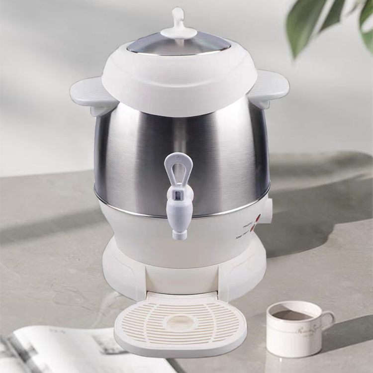 فروش برتر سماور برقی شوفاژ چای ترکی 1 لیتری تاپ + کتری برقی بدنه 4 لیتری همراه با چای Keep Warm