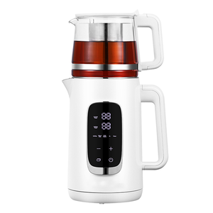 صفحه نمایش دیجیتال 1500W کتری برقی چای سازنده دو دیواری دو دیواری با کنترل حساس و صفحه نمایش حساس