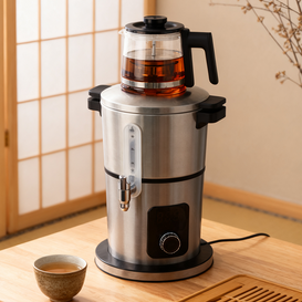 لوازم خانگی دستگاه چای ساز برقی Samovar Sus 304 فولاد ضدزنگ مواد عمده فروشی چای الکتریکی کتری ساموار