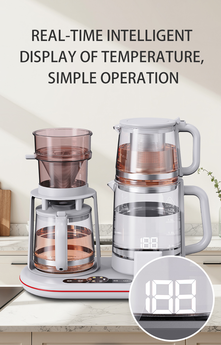 کتری آب با گلدان چای 1.1L مجموعه