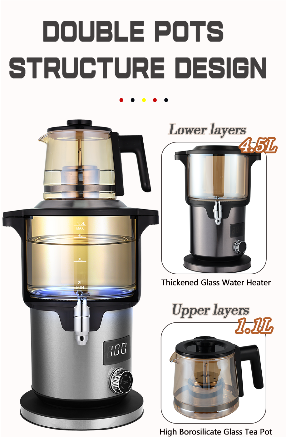 طراحی سازه گلدان دوبل