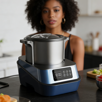 مخلوط کن تجاری فوفو 6 لیتری کاسه مخلوط کن غذاساز Ugali Banku ساخت دستگاه فوفو کوبنده با عملکرد پخت و پز و هم زدن