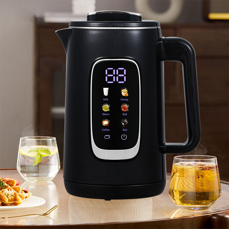 لوازم خانگی فروش داغ دو لایه 1.5L+1.1L استیل ضد زنگ آب برقی کتری کتری عربی ساموار سازنده چای کتری شیشه ای قوری شیشه ای