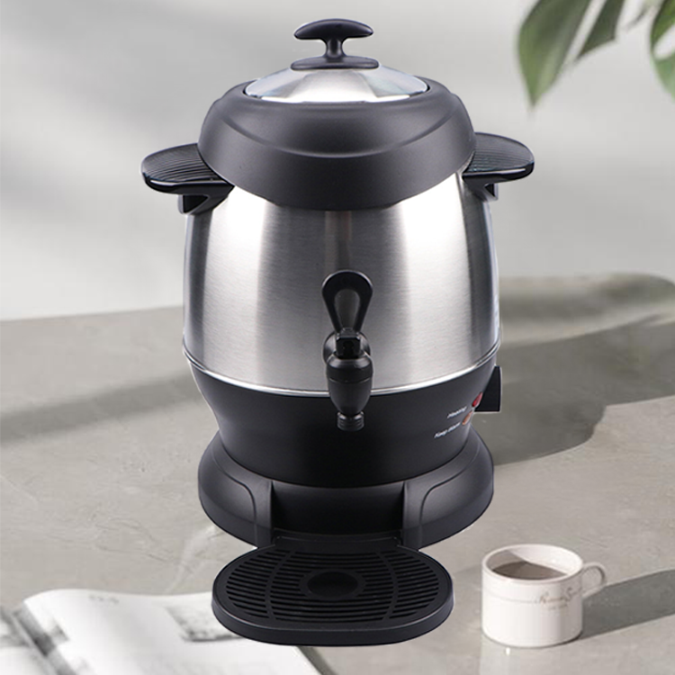 فروش برتر سماور برقی شوفاژ چای ترکی 1 لیتری تاپ + کتری برقی بدنه 4 لیتری همراه با چای Keep Warm