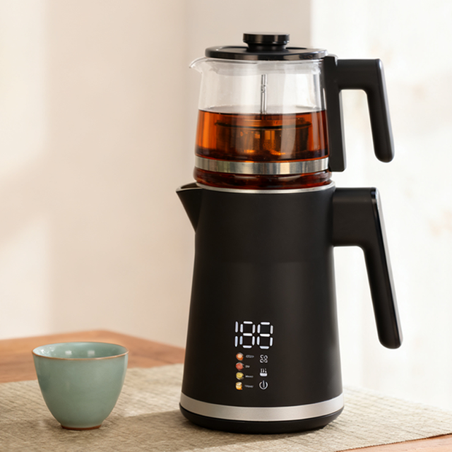 کارخانه عمده فروشی کتری ترموستات Strix 1500 وات کتری آب و چای ساز برقی با نمایشگر کنترل لمسی Keep Warm