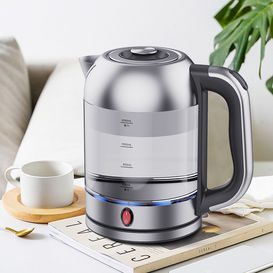 دستگاه چای ساز شیشه ای کتری برقی شارژی قابل حمل 2.0 لیتری آب جوش خانگی آشپزخانه لوازم خانگی 