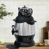 فروش برتر سماور برقی شوفاژ چای ترکی 1 لیتری تاپ + کتری برقی بدنه 4 لیتری همراه با چای Keep Warm