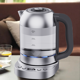 بادوام گرم نگه داشتن با کیفیت بالا کتری چای برقی شیشه ای دیجیتال 2.0 لیتری آب داغ چای ساز سریع چراغ LED 