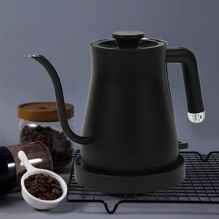 پرفروش ترین کتری برقی استیل 304 800 میلی لیتری چای خوری برقی قهوه جوش برقی آب داغ بر روی کتری گردن غازی