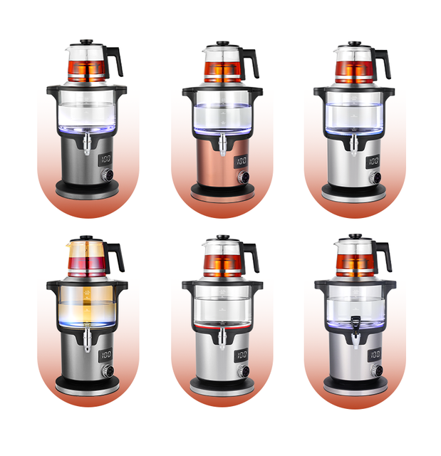 لوازم آشپزخانه عربستان سعودی سماور برقی دستگاه چای ترکیه کنترل دمای دیجیتال کتری برقی گرم نگه داشتن