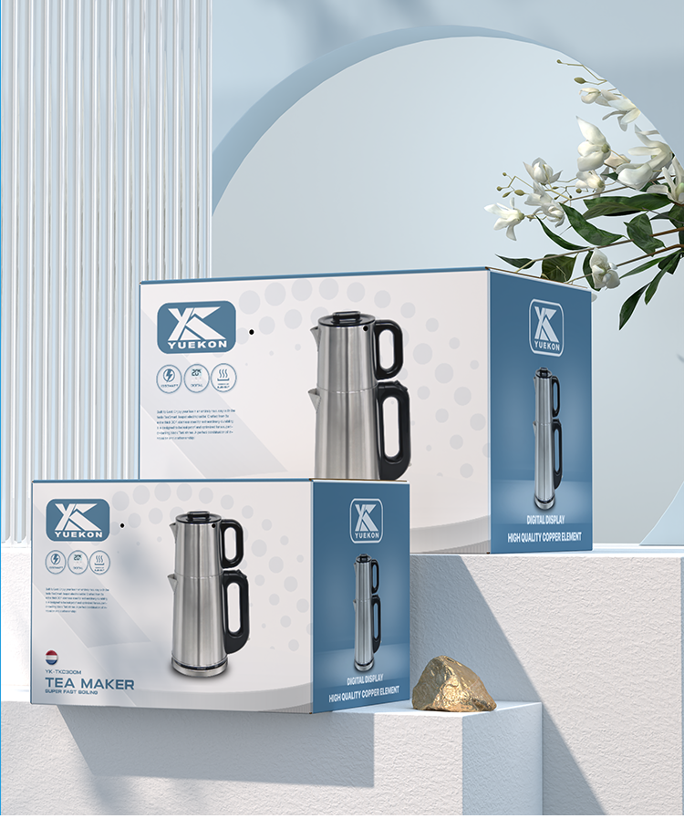 استیل ضد زنگ برقی چای ترکی کتری 