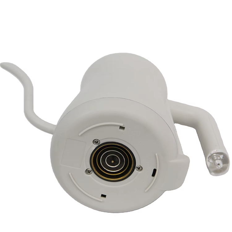 دیگ آب گرمایشی 220 ولتی 0.6 لیتری سفید استیل ضد زنگ کتری قهوه یقه غازی دهان کوچک برقی برای جوشاندن قهوه چای 