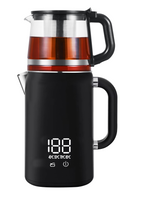 کتری آب گرم خانگی ست سینی چای ساز برقی سماور چای ساز با کنترل دما دیجیتال 