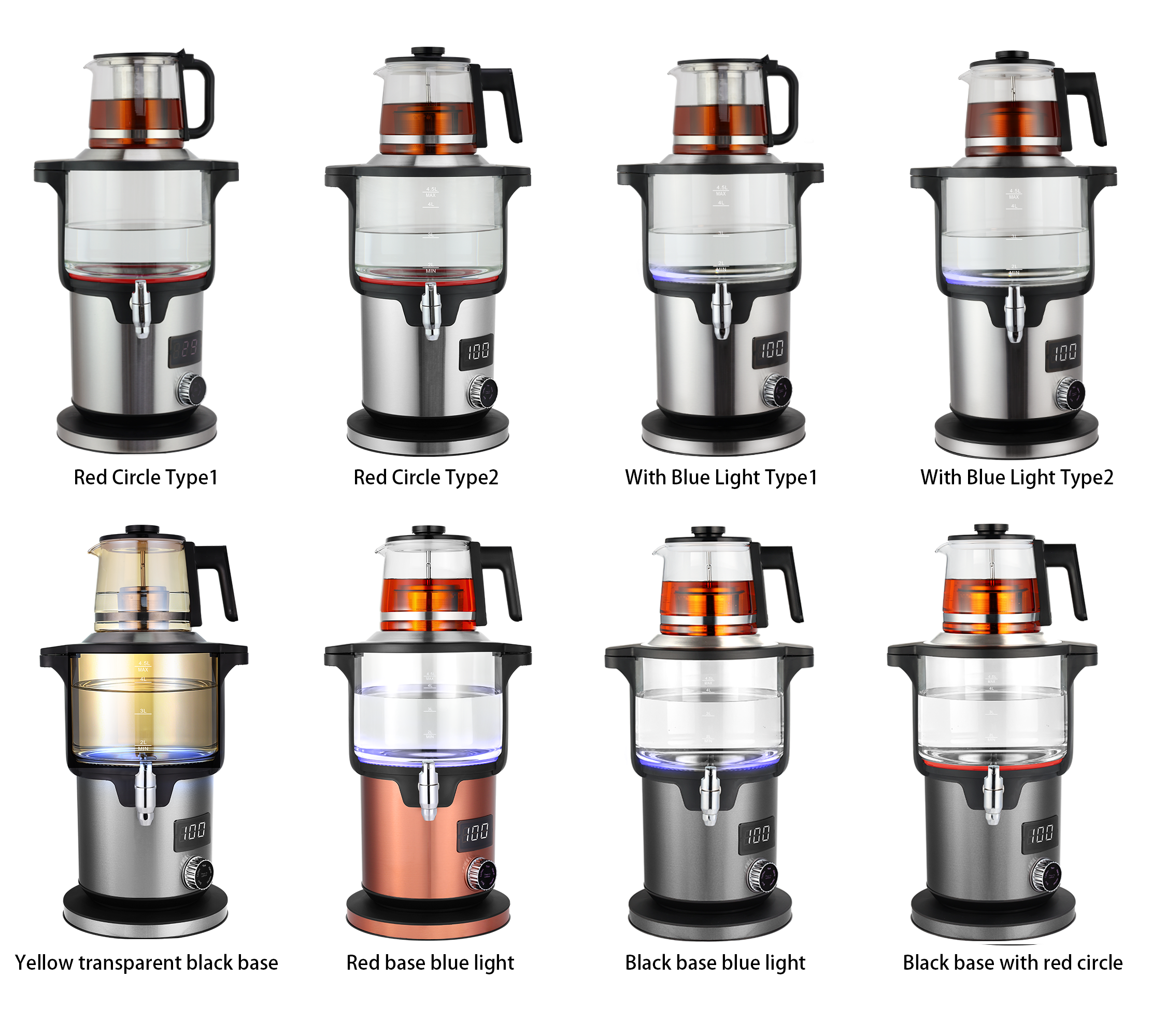 چای ساز سماور استیل 5.6 لیتری با کیفیت بالا جوشانده محافظ خشک کتری آب برقی سماور چای بوقلمونی از قوری چای