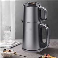 فروش داغ لوازم آشپزخانه برقی چای ساز سماور ترکی برای کتری چای 2.0 لیتری با قابلمه چای 