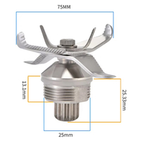 قطعات جایگزینی تیغه تیغه برای لوازم جانبی مخلوط کننده آبمیوه آبمیوه یا لوازم جانبی تیغه یخی