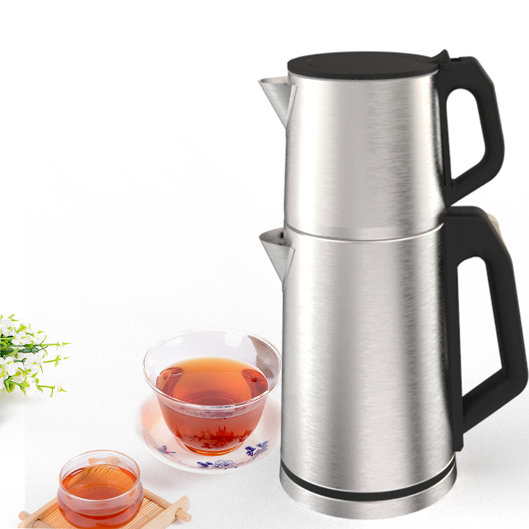  دستگاه چای خوری برقی سماور کتری برقی 2.0 لیتری آشپزخانه هوشمند با ست سینی کنترل دما