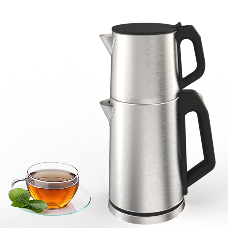  دستگاه چای خوری برقی سماور کتری برقی 2.0 لیتری آشپزخانه هوشمند با ست سینی کنترل دما