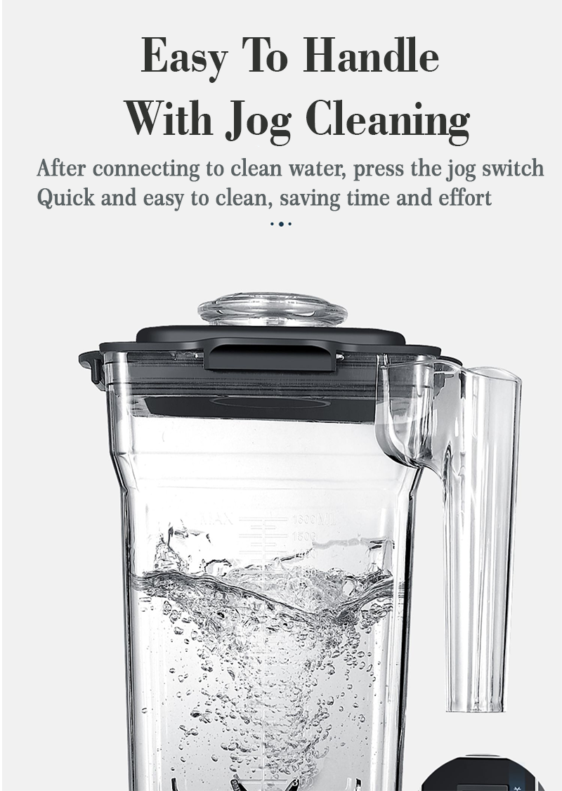 غذاساز بزرگ و قدرتمند 1800 وات میکسر غذاساز برقی آشپزخانه با سرعت بالا اسموتی میوه ای صنعتی چند منظوره