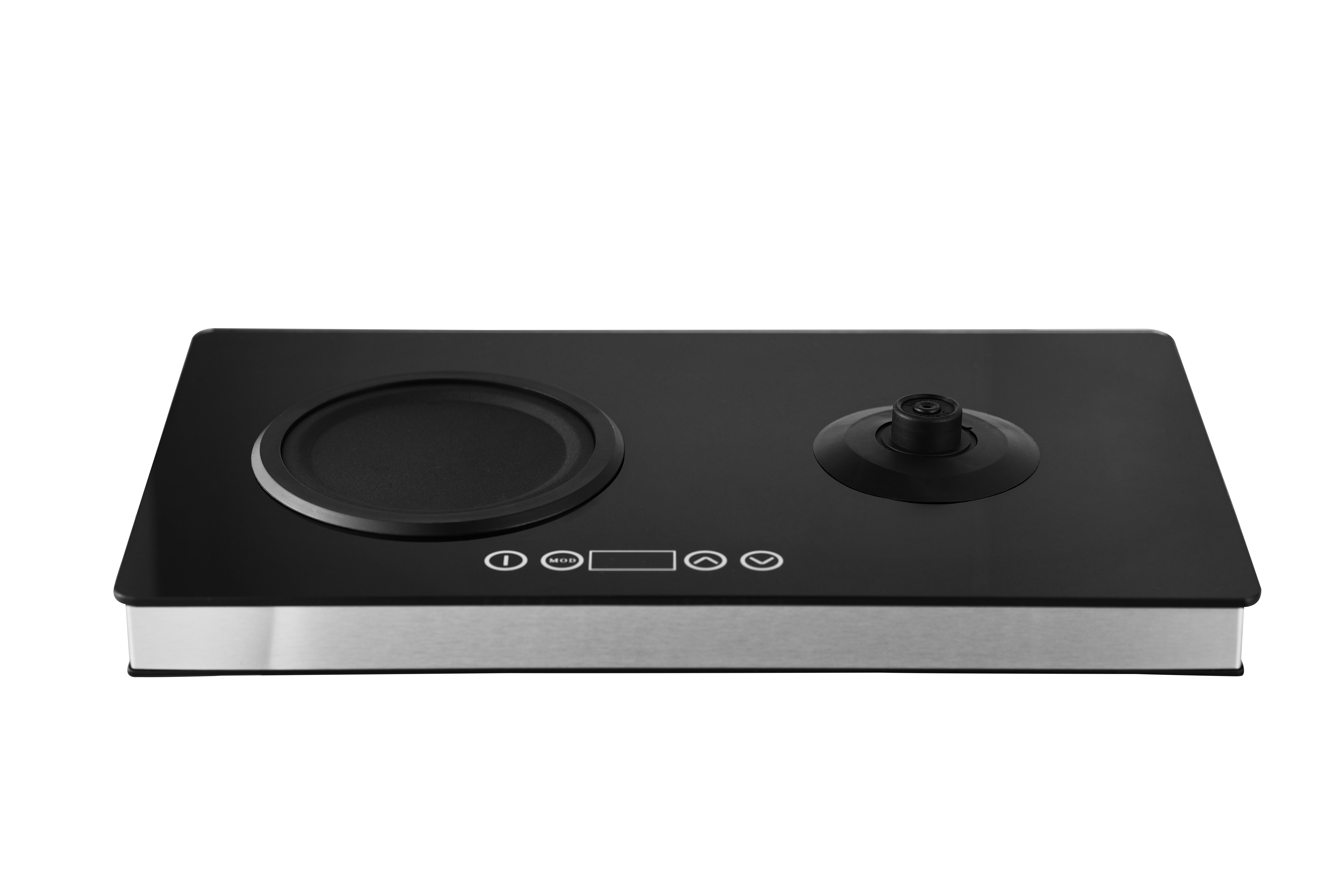 نوع کنترل دیجیتال خانگی دیگ آب چای ساز چینی با سینی 1.7 لیتر + 1 لیتر قوری چای ترکی و قوری شیشه ای